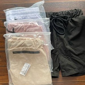 Solid Color Lined Running Shorts **4 pairs**